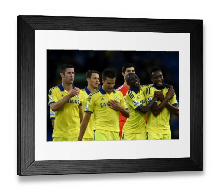 Framed Print : Chelsea's Unstoppable Victory: Gary Cahill, Nemanja Matic, Cesar Azpilicueta, Ramires, Jon Obi Mikel, and John Terry's Triumphant Celebration at Goodison Park (30th August 2014) Framed Print : Chelsea's Unstoppable Victory: Gary Cahill, Nemanja Matic, Cesar Azpilicueta, Ramires, Jon Obi Mikel, and John Terry's Triumphant Celebration at Goodison Park (30th August 2014)