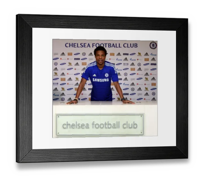 Framed Print : Soccer - Barclays Premier League - Loic Remy Signs for Chelsea - Cobham Training Ground