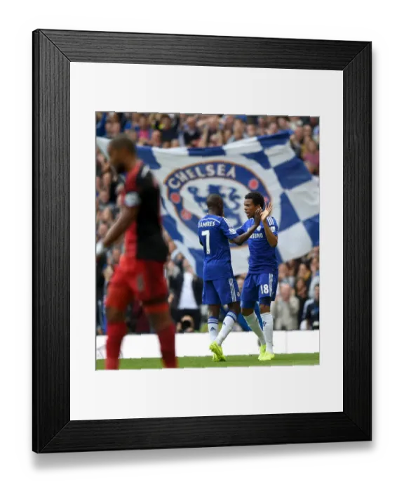 Framed Print : Loic Remy's Fourth Goal: Chelsea's Dominance Over Swansea City (September 13, 2014)