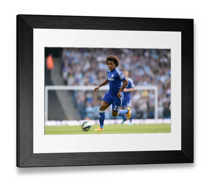 Framed Print : Willian in Action: Manchester City vs. Chelsea, Etihad Stadium (September 21, 2014) Framed Print : Willian in Action: Manchester City vs. Chelsea, Etihad Stadium (September 21, 2014)