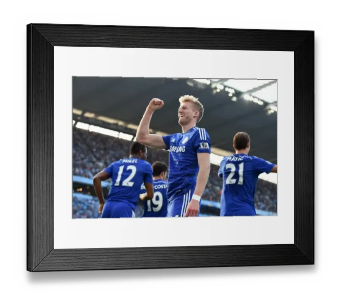 Framed Print : Schurrle Stunner: Manchester City vs. Chelsea - Thrilling Goal in Barclays Premier League (September 21, 2014) Framed Print : Schurrle Stunner: Manchester City vs. Chelsea - Thrilling Goal in Barclays Premier League (September 21, 2014)