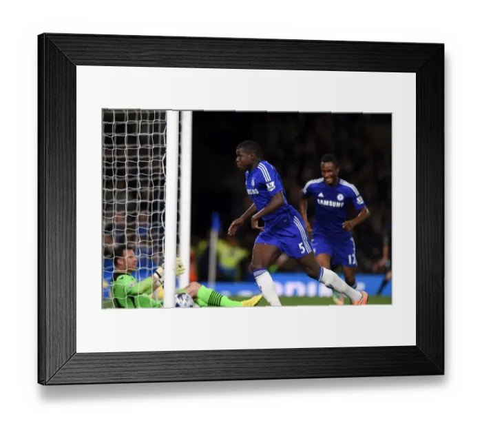 Framed Print : Kurt Zouma Scores First Goal: Chelsea's Thriller in Capital One Cup Third Round vs. Bolton Wanderers (September 24, 2014)
