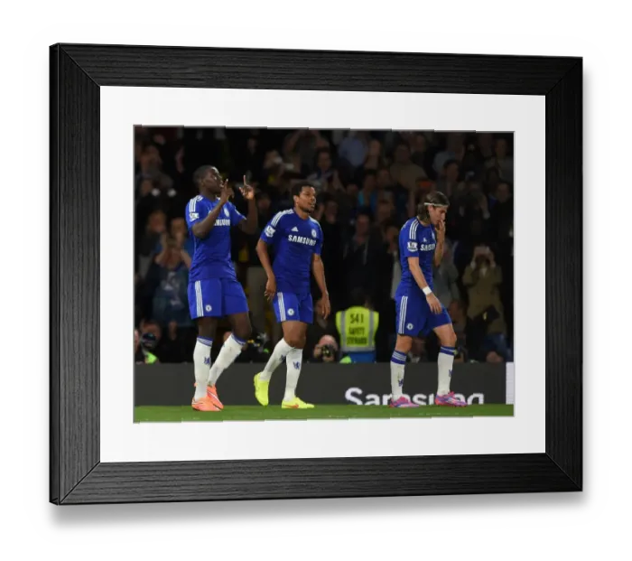 Framed Print : Chelsea's Kurt Zouma Nets First Goal: Capital One Cup Victory Over Bolton Wanderers (September 24, 2014)