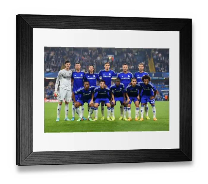 Framed Print : Champions League Group G: Star-Studded Chelsea Squad vs. FC Schalke 04 at Stamford Bridge (September 17, 2014) Framed Print : Champions League Group G: Star-Studded Chelsea Squad vs. FC Schalke 04 at Stamford Bridge (September 17, 2014)