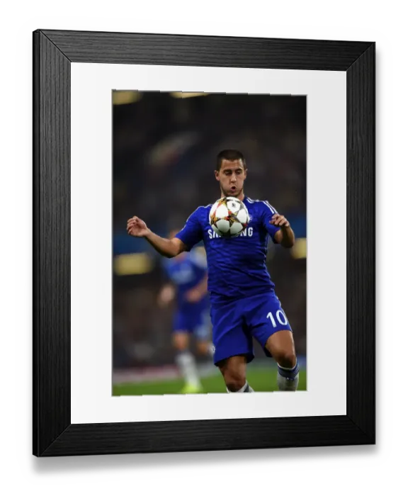 Framed Print : Eden Hazard's Stellar Performance: Chelsea vs. Schalke 04 in Champions League (September 17, 2014)