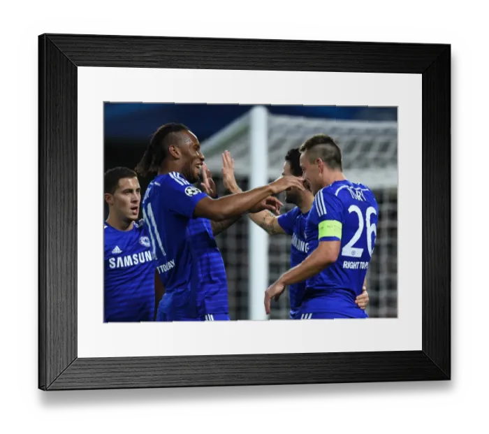 Framed Print : John Terry's Triple: Celebrating Chelsea's Third Goal Against NK Maribor in the UEFA Champions League (October 21, 2014) Framed Print : John Terry's Triple: Celebrating Chelsea's Third Goal Against NK Maribor in the UEFA Champions League (October 21, 2014)