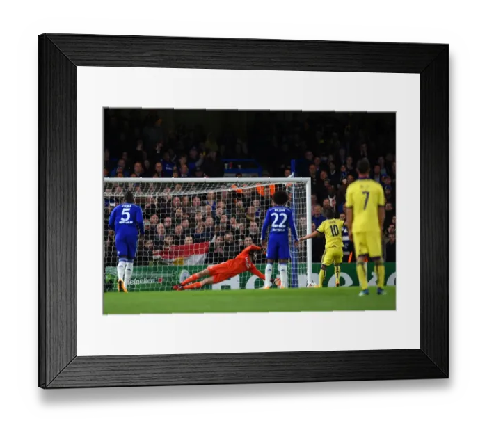 Framed Print : Petr Cech Saves Penalty from Agim Ibraimi in UEFA Champions League Match against NK Maribor (Chelsea, 21st October 2014) Framed Print : Petr Cech Saves Penalty from Agim Ibraimi in UEFA Champions League Match against NK Maribor (Chelsea, 21st October 2014)