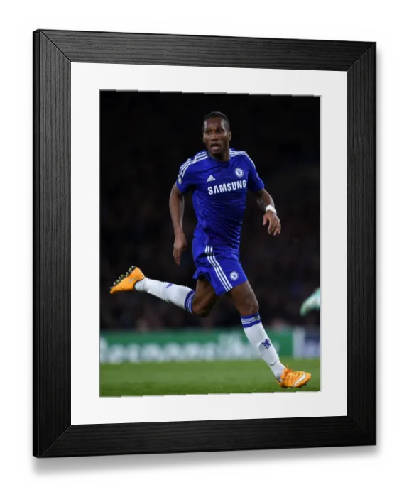 Framed Print : Didier Drogba in Action: Chelsea vs. NK Maribor, Champions League (Group G, 21st October 2014) Framed Print : Didier Drogba in Action: Chelsea vs. NK Maribor, Champions League (Group G, 21st October 2014)