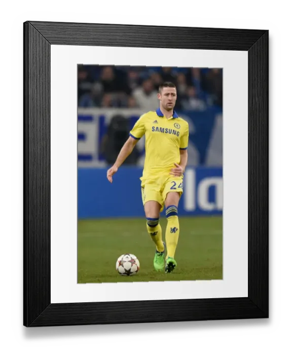 Framed Print : Champions League: Gary Cahill Leads Chelsea at Veltins-Arena Against Schalke 04 (Nov 2015) Framed Print : Champions League: Gary Cahill Leads Chelsea at Veltins-Arena Against Schalke 04 (Nov 2015)