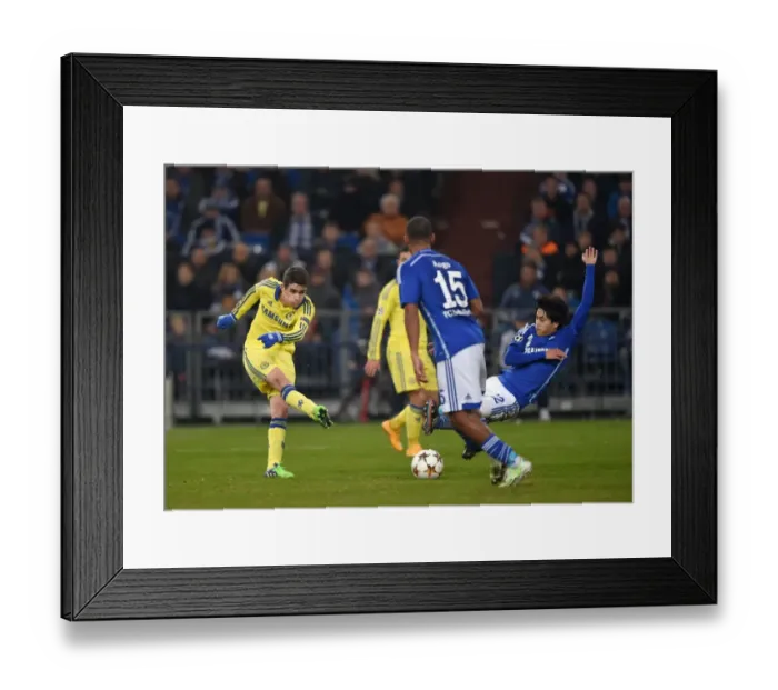 Framed Print : Oscar's Strike at Veltins-Arena: Schalke vs. Chelsea, UEFA Champions League Group G (25th November 2015) Framed Print : Oscar's Strike at Veltins-Arena: Schalke vs. Chelsea, UEFA Champions League Group G (25th November 2015)