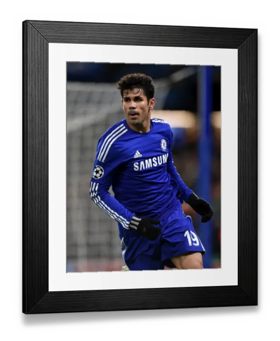 Framed Print : Diego Costa's Stamford Bridge Glory: Chelsea's Victory Over Sporting Lisbon in the UEFA Champions League (10th December 2014) Framed Print : Diego Costa's Stamford Bridge Glory: Chelsea's Victory Over Sporting Lisbon in the UEFA Champions League (10th December 2014)
