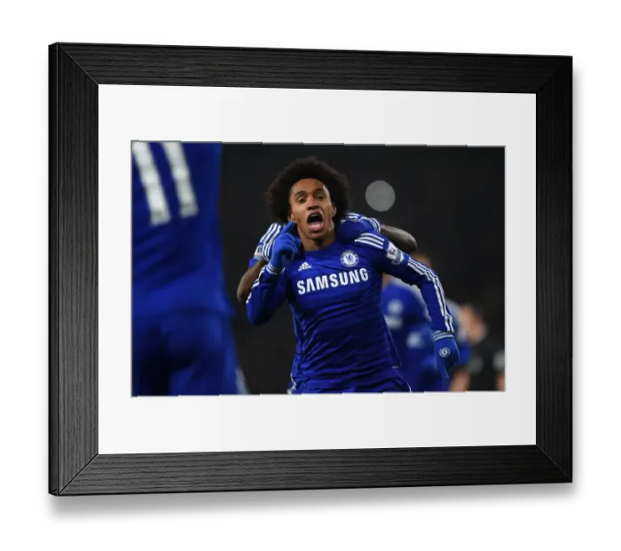 Framed Print : Willian's Thrilling First Goal: Chelsea vs. Watford in FA Cup (January 4, 2015) Framed Print : Willian's Thrilling First Goal: Chelsea vs. Watford in FA Cup (January 4, 2015)