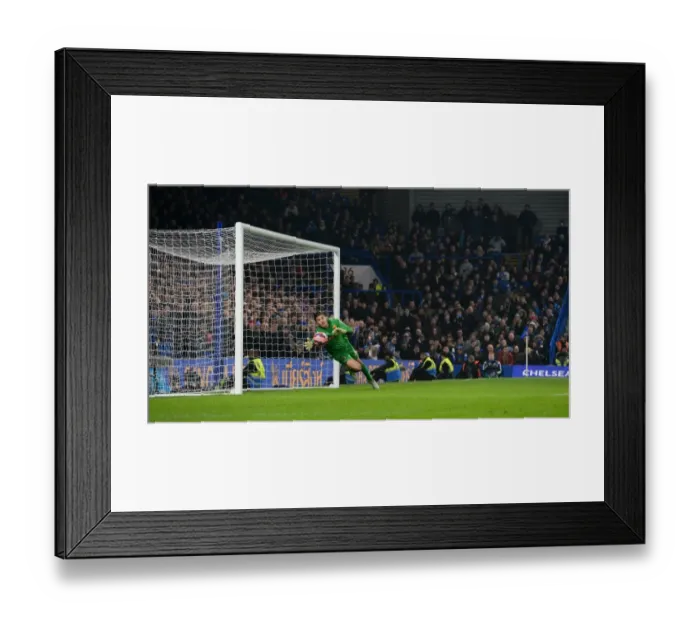 Framed Print : Chelsea's Kurt Zouma Scores Third Goal in FA Cup Third Round Victory Over Watford (January 4, 2015)