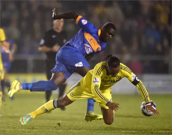 Didier Drogba vs. Jermaine Grandison: A Fierce Rivalry Unfolds - Chelsea vs. Shrewsbury Town, Capital One Cup Fourth Round