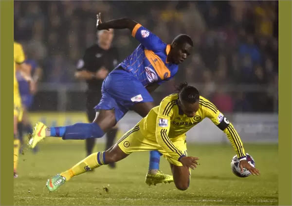 Didier Drogba vs. Jermaine Grandison: A Fierce Rivalry Unfolds - Chelsea vs. Shrewsbury Town, Capital One Cup Fourth Round
