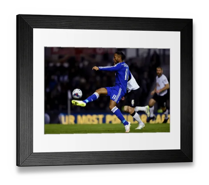 Framed Print : Soccer - Capital One Cup - Quarter Final - Derby County v Chelsea - iPro Stadium