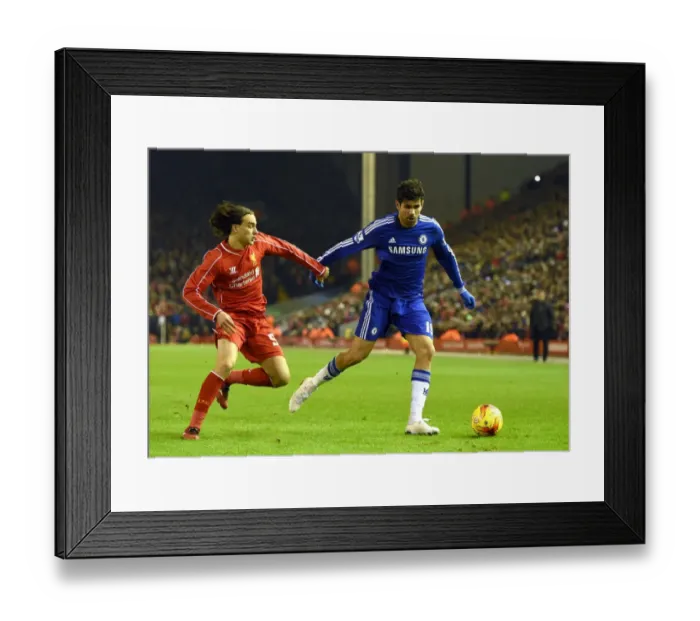 Framed Print : Battle for the Ball: Markovic vs. Costa - Liverpool vs. Chelsea Capital One Cup Semi-Final, Anfield (January 2015) Framed Print : Battle for the Ball: Markovic vs. Costa - Liverpool vs. Chelsea Capital One Cup Semi-Final, Anfield (January 2015)