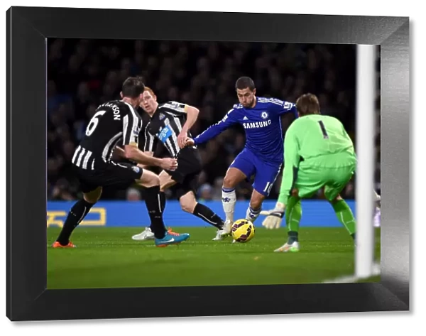 Battle for the Ball: Eden Hazard vs. Michael Williamson - Chelsea vs. Newcastle United, Premier League (2015)