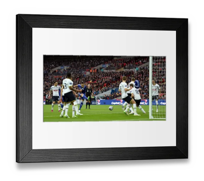 Framed Print : John Terry Scores the First Goal: Chelsea's Victory at the Capital One Cup Final vs. Tottenham Hotspur (March 1, 2015) - Wembley Stadium