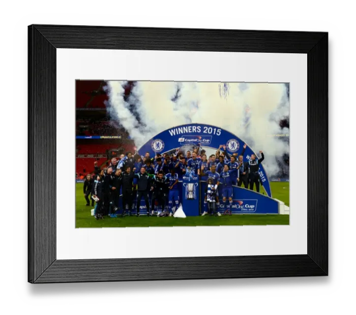 Framed Print : Chelsea's Glory: Celebrating Capital One Cup Victory Over Tottenham Hotspur at Wembley Stadium (March 1, 2015) Framed Print : Chelsea's Glory: Celebrating Capital One Cup Victory Over Tottenham Hotspur at Wembley Stadium (March 1, 2015)