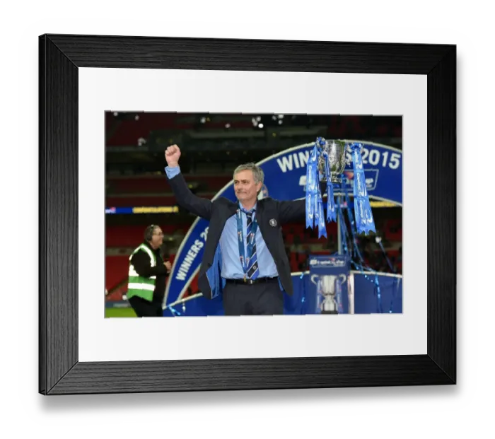 Framed Print : Jose Mourinho Lifts the Capital One Cup: Chelsea's Victory over Tottenham Hotspur at Wembley Stadium (March 1, 2015) Framed Print : Jose Mourinho Lifts the Capital One Cup: Chelsea's Victory over Tottenham Hotspur at Wembley Stadium (March 1, 2015)