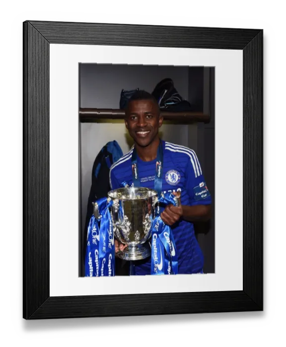 Framed Print : Ramires Lifts Capital One Cup: Chelsea's Victory over Tottenham Hotspur at Wembley, 2015