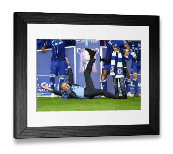 Framed Print : Jose Mourinho and Chelsea Team Celebrate Carling Cup Victory over Tottenham Hotspur at Wembley Stadium Framed Print : Jose Mourinho and Chelsea Team Celebrate Carling Cup Victory over Tottenham Hotspur at Wembley Stadium