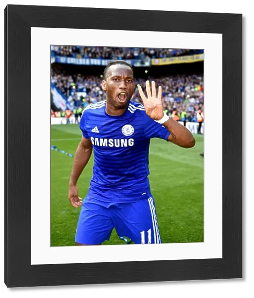 Chelsea's Triumph: Didier Drogba's Title-Winning Celebration at Stamford Bridge (vs Crystal Palace, May 3, 2015)