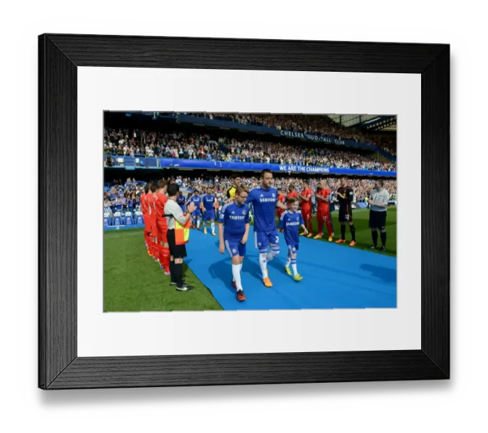 Framed Print : John Terry's Grand Entrance: Chelsea vs. Liverpool, Premier League 2014-2015 - Stamford Bridge Framed Print : John Terry's Grand Entrance: Chelsea vs. Liverpool, Premier League 2014-2015 - Stamford Bridge