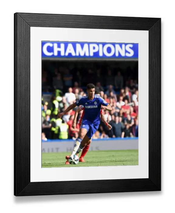 Framed Print : Ruben Loftus-Cheek in Action: Thrilling League Match Highlights - Chelsea vs Liverpool (2014-2015), Stamford Bridge