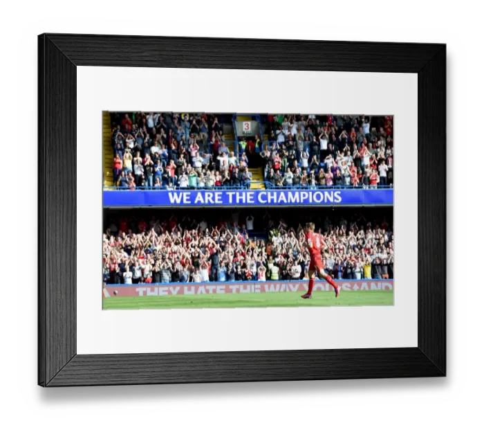 Framed Print : Steven Gerrard's Emotional Farewell: A Standing Ovation at Stamford Bridge - Chelsea vs. Liverpool (Premier League 2014-2015) Framed Print : Steven Gerrard's Emotional Farewell: A Standing Ovation at Stamford Bridge - Chelsea vs. Liverpool (Premier League 2014-2015)