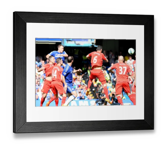 Framed Print : John Terry Scores the First Goal: Chelsea vs. Liverpool (2014-2015, Premier League) Framed Print : John Terry Scores the First Goal: Chelsea vs. Liverpool (2014-2015, Premier League)