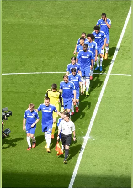 John Terry Leads Chelsea Out at Stamford Bridge: Premier League Clash Against Liverpool 2014-2015