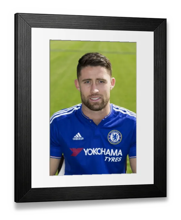 Framed Print : Chelsea FC 2015-16 Team: Gary Cahill and Squad Photocall at Cobham Training Framed Print : Chelsea FC 2015-16 Team: Gary Cahill and Squad Photocall at Cobham Training
