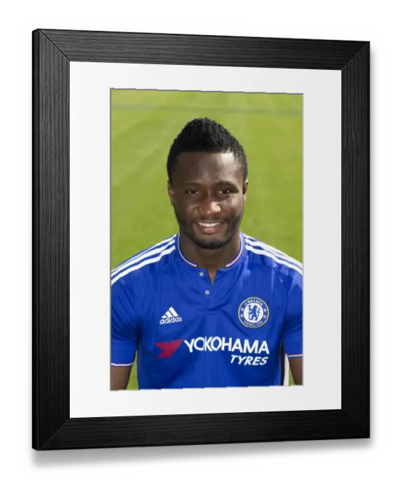Framed Print : Chelsea FC 2015-16: John Obi Mikel at Cobham Training Framed Print : Chelsea FC 2015-16: John Obi Mikel at Cobham Training