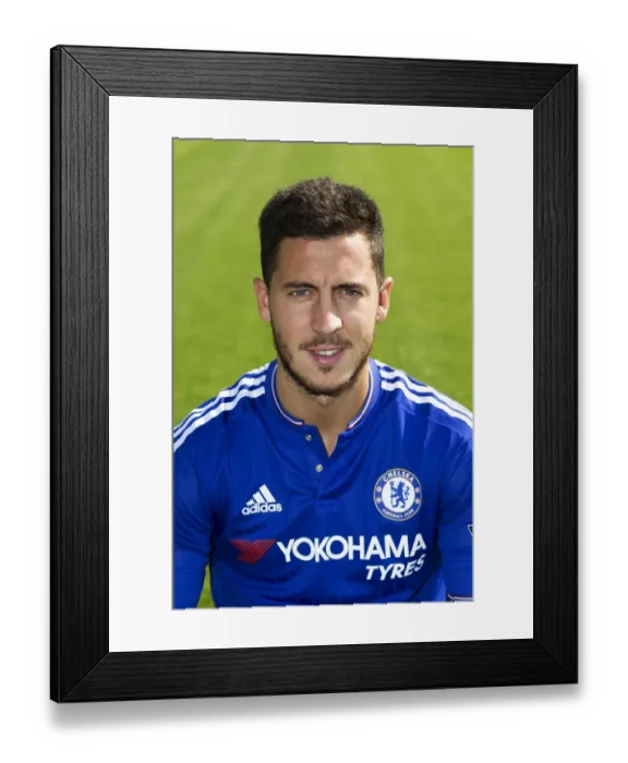 Framed Print : Chelsea FC 2015-16: Eden Hazard and the Squad at Cobham Training - Premier League Champions