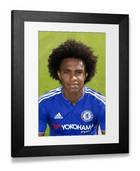 Framed Print : Chelsea FC 2015-16 Premier League Champions Squad: Team Photo with Willian at Cobham Training Ground Framed Print : Chelsea FC 2015-16 Premier League Champions Squad: Team Photo with Willian at Cobham Training Ground