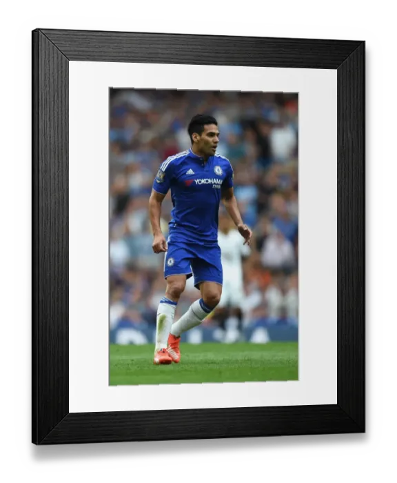 Framed Print : Radamel Falcao in Action: Chelsea vs. Swansea City (BPL, August 2015)