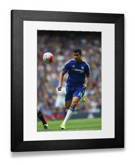 Framed Print : Diego Costa in Action: Premier League Clash between Chelsea and Swansea City at Stamford Bridge (August 2015) Framed Print : Diego Costa in Action: Premier League Clash between Chelsea and Swansea City at Stamford Bridge (August 2015)
