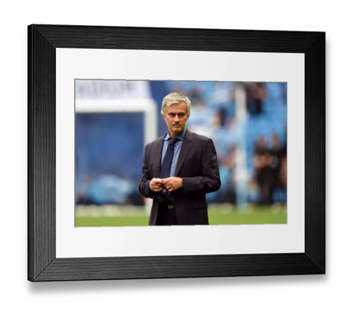 Framed Print : Jose Mourinho: Focused and Determined Ahead of Manchester City vs Chelsea Clash (August 2015) Framed Print : Jose Mourinho: Focused and Determined Ahead of Manchester City vs Chelsea Clash (August 2015)