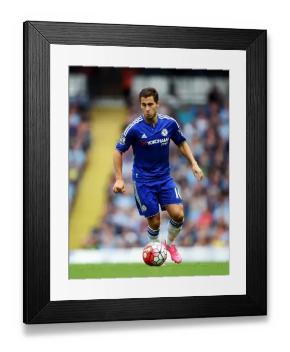 Framed Print : Eden Hazard in Action: Premier League Showdown - Manchester City vs. Chelsea at Etihad Stadium (August 2015) Framed Print : Eden Hazard in Action: Premier League Showdown - Manchester City vs. Chelsea at Etihad Stadium (August 2015)