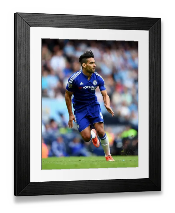 Framed Print : Soccer - Barclays Premier League - Manchester City v Chelsea - Etihad Stadium