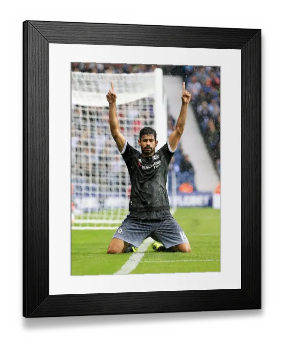 Framed Print : Diego Costa's Double: Chelsea's Victory over West Bromwich Albion in the Premier League (August 2015) Framed Print : Diego Costa's Double: Chelsea's Victory over West Bromwich Albion in the Premier League (August 2015)