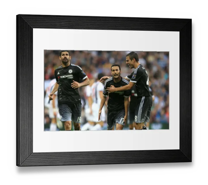 Framed Print : Pedro's Premier League Debut Goal: A Triumphant Celebration with Diego Costa and Cesar Azpilicueta (August 2015, West Bromwich Albion vs Chelsea) Framed Print : Pedro's Premier League Debut Goal: A Triumphant Celebration with Diego Costa and Cesar Azpilicueta (August 2015, West Bromwich Albion vs Chelsea)