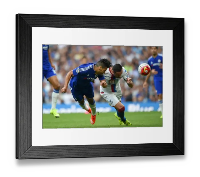 Framed Print : Falcao Scores First Goal for Chelsea: August 2015 Victory Against Crystal Palace in Premier League