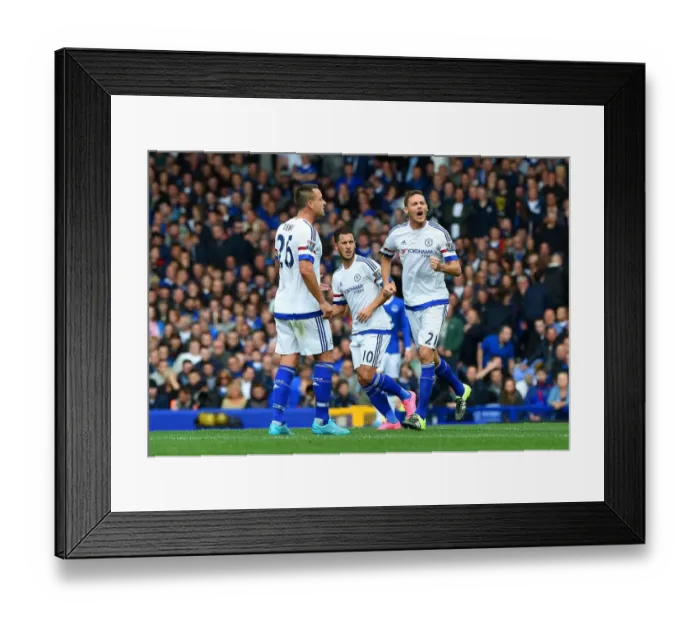 Framed Print : Nemanja Matic's Thunderbolt: Chelsea's Epic Opening Goal vs. Everton (September 2015)