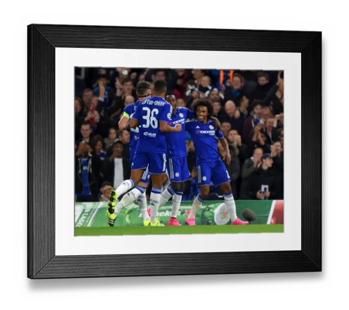 Framed Print : Soccer - UEFA Champions League - Group G - Chelsea v Maccabi Tel Aviv - Stamford Bridge