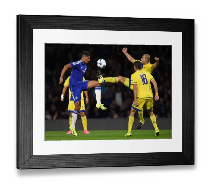 Framed Print : Ruben Loftus-Cheek in Action: Chelsea vs Maccabi Tel Aviv, UEFA Champions League Group G (September 2015) - Stamford Bridge Framed Print : Ruben Loftus-Cheek in Action: Chelsea vs Maccabi Tel Aviv, UEFA Champions League Group G (September 2015) - Stamford Bridge