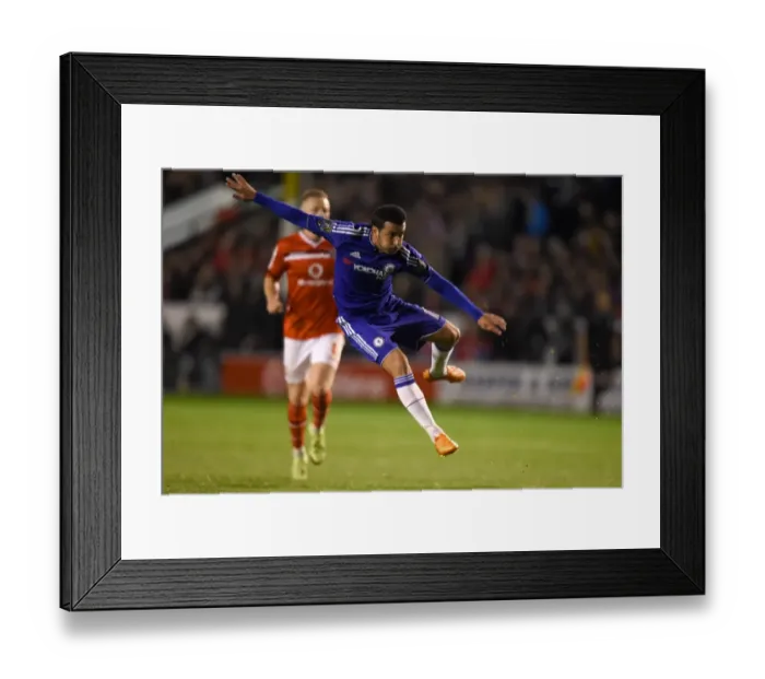 Framed Print : Pedro's Four-Goal Onslaught: Chelsea Dominates Walsall in Capital One Cup (September 2015)