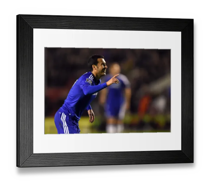 Framed Print : Chelsea's Pedro: A Four-Goal Blitz in Capital One Cup Victory Over Walsall (September 2015)